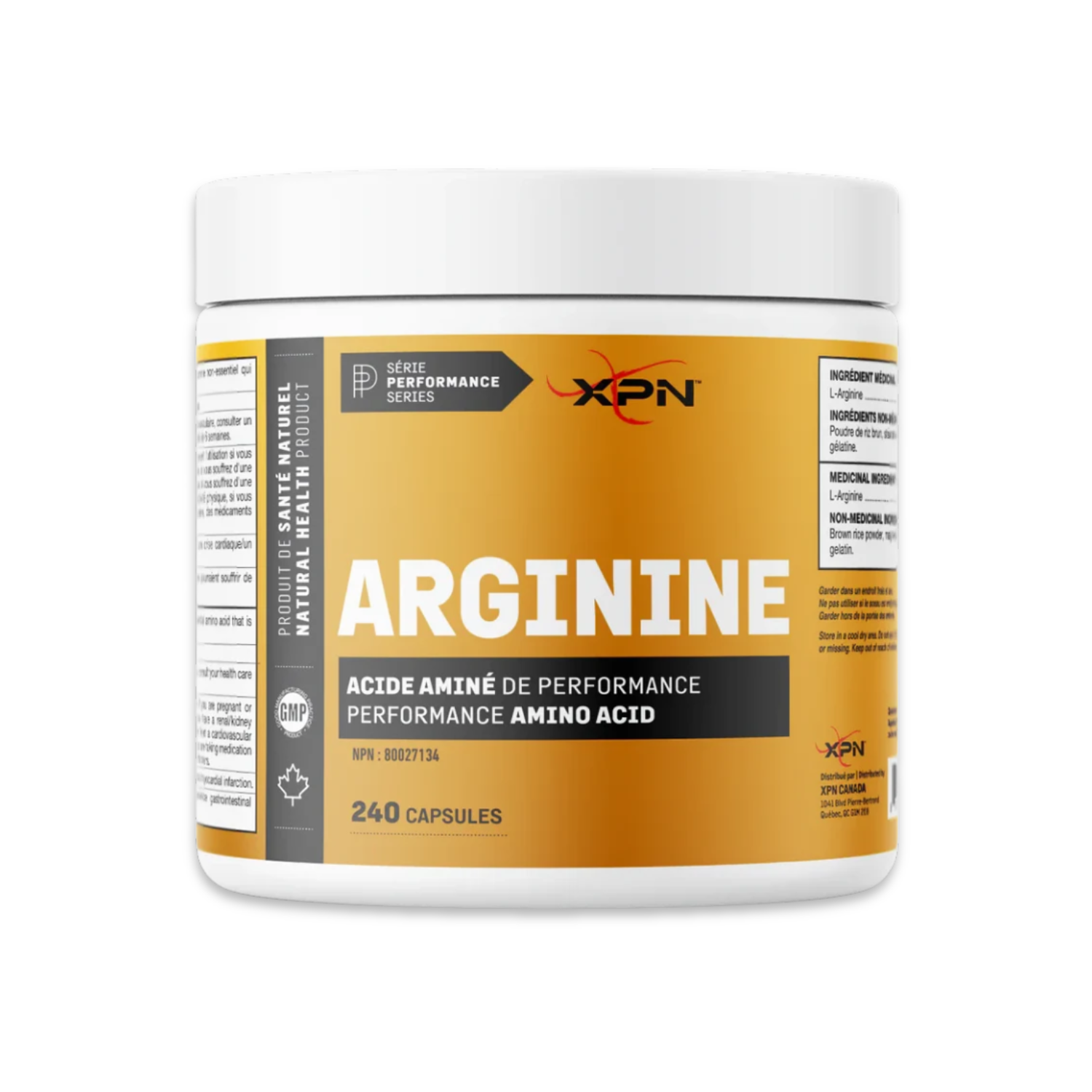 Arginine - 240 capsules